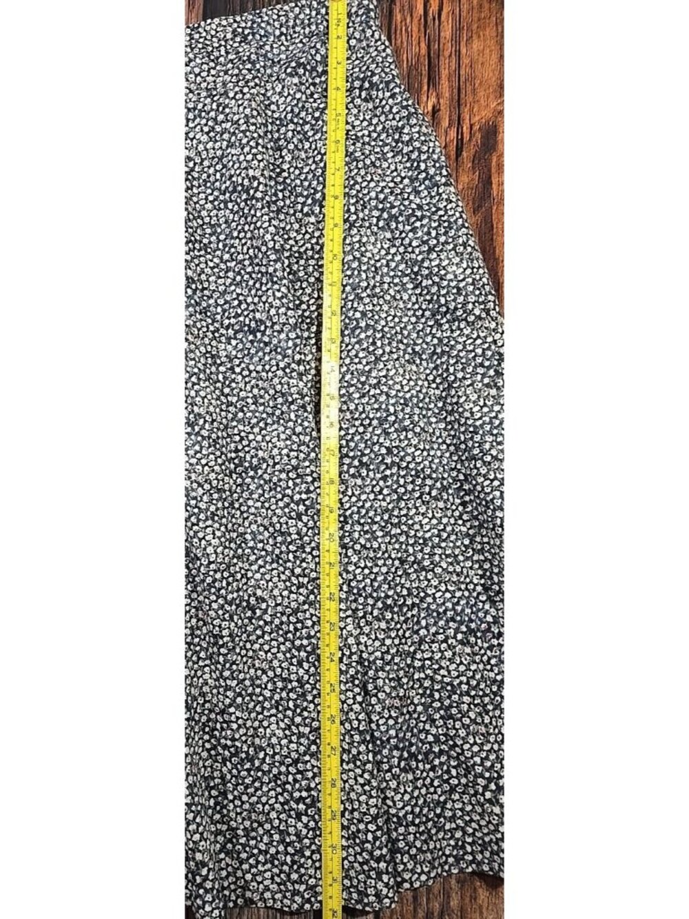 We Too Sportswear Vtg Midi Floral Skirt Rayon Elastic Waist USA Made Women's 22 - Picture 4 of 9